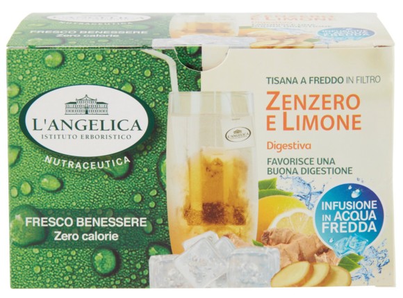 TISANA L'ANGELICA FREDDA ZENZERO LIMONE 15FL+3    