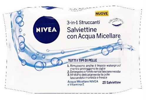 SALVIETTINE STRUCCANTI NIVEA ACQ.MICELLARE 25PZ   