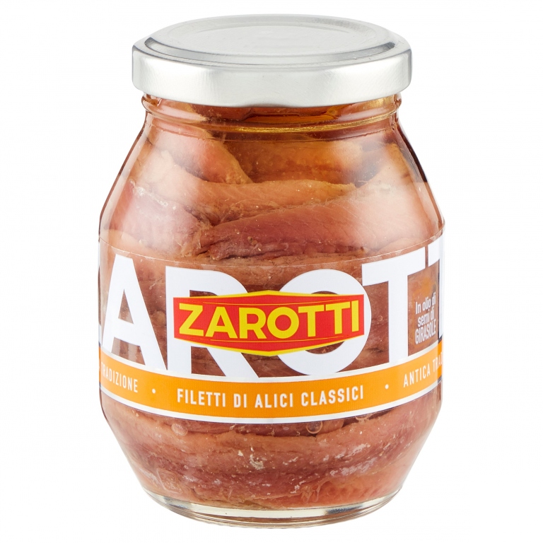 FILETTI ACCIUGHE ZAROTTI GR.140 OLIO GIRASOLE     