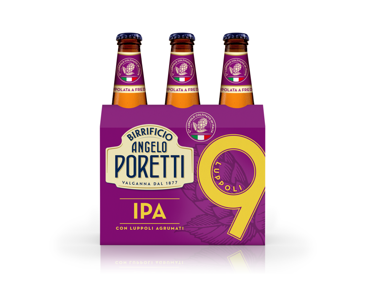 BIRRA PORETTI 9 LUPPOLI IPA CL.33X3               