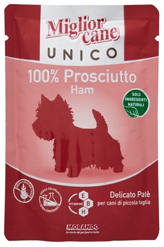 MORANDO CANE UNICO 100% PROSCIUTTO GR.100         