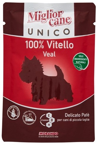 MORANDO CANE UNICO 100% VITELLO GR.100            