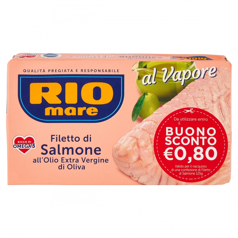 FILETTI DI SALMONE RIO MARE O.EV.GR.125 BS 0,80   