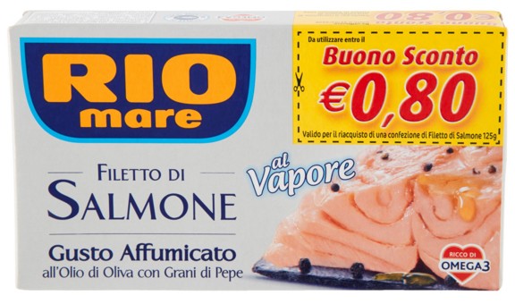 FILETTI DI SALMONE RIO MARE AFF.GR.125 BS 0,80    