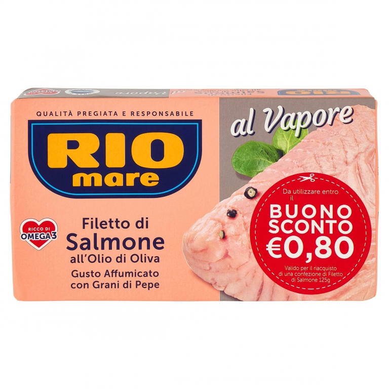 FILETTI DI SALMONE RIO MARE AFF.GR.125 BS 0,80    