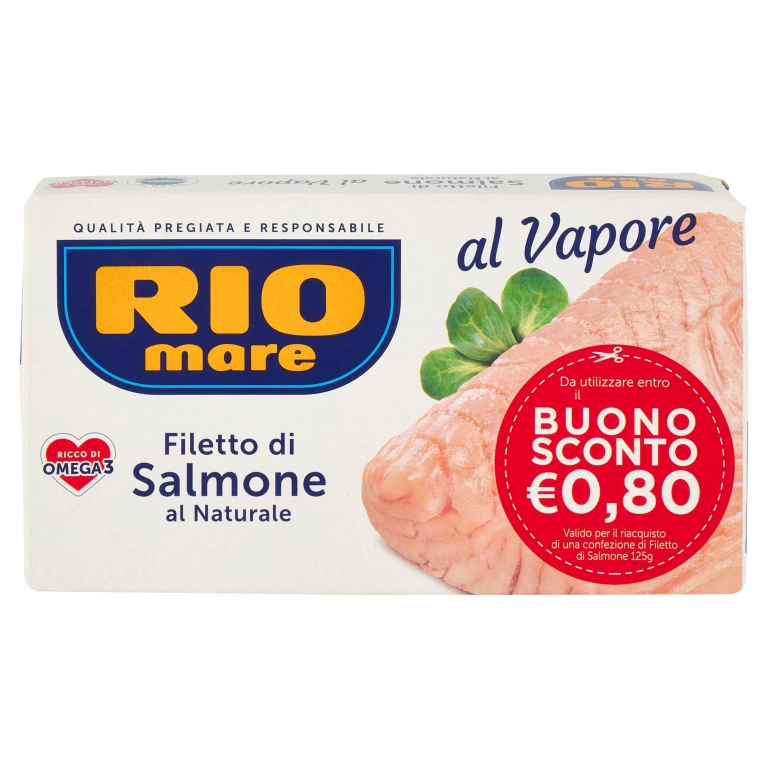 FILETTI DI SALMONE RIO MARE NAT.GR.125 BS 0,80    