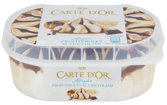 CARTE D'OR AFFOGATO PROFITEROLES ALGIDA NEW G500  