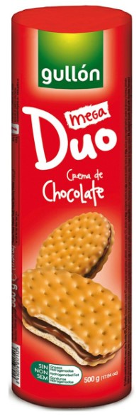 BISC.GULLON MEGA DUO CIOCCOLATO 500G              