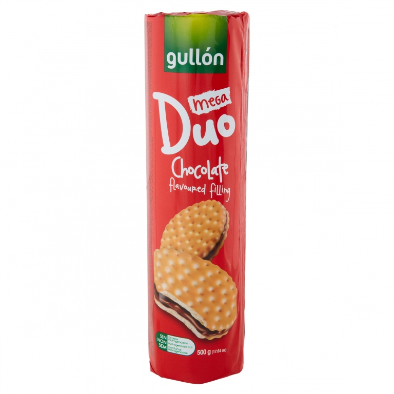 BISC.GULLON MEGA DUO CIOCCOLATO 500G              