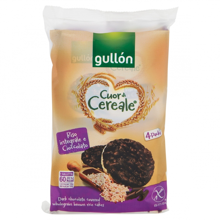 GULLON GALLETTE DI RISO INTEGR. CIOCCOLATO 105G   