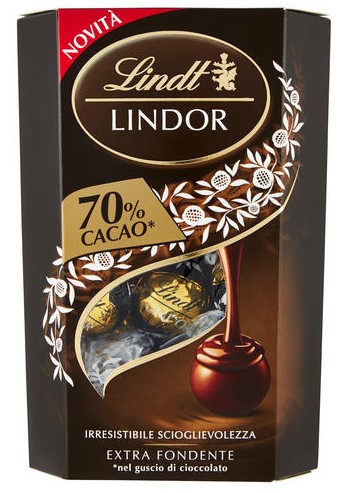 LINDT CORNET LINDOR 70% CACAO GR.200              