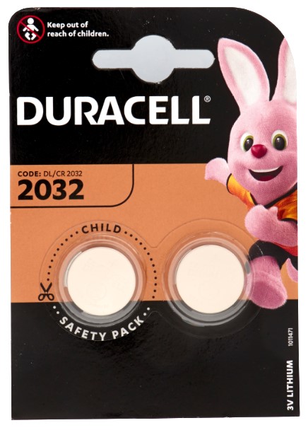 DURACELL BATTERIA 2032 B2 (BATTERIA PC)           