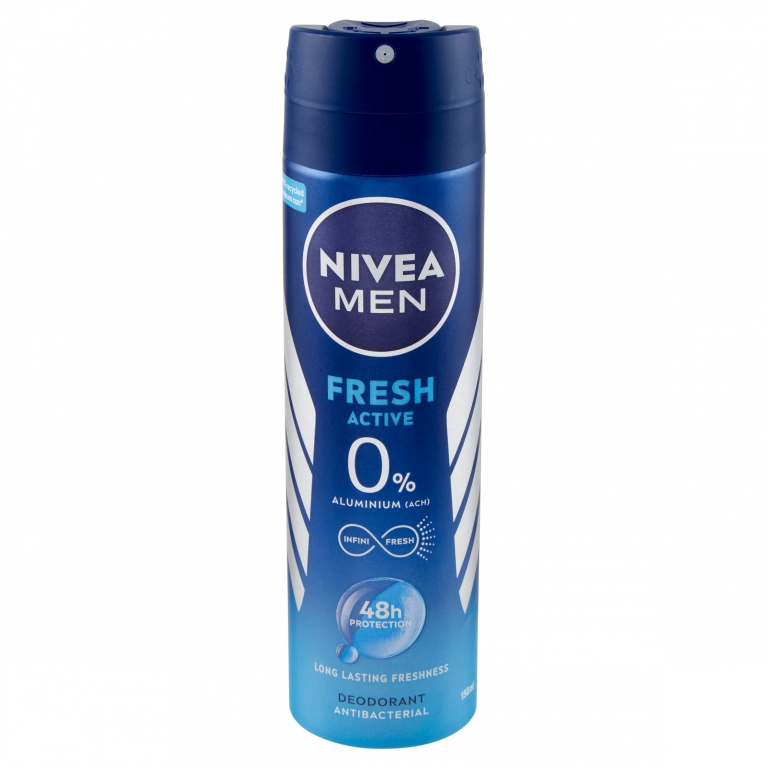 DEO NIVEA FOR MEN SPRAY FRESH ACTIVE ML.150       