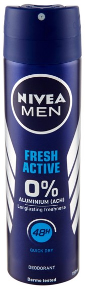 DEO NIVEA FOR MEN SPRAY FRESH ACTIVE ML.150       