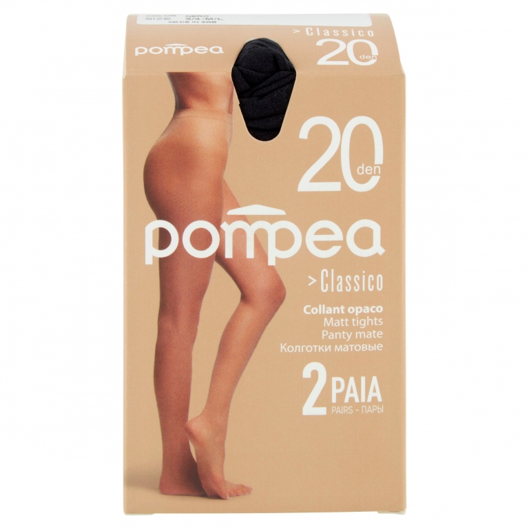 COLLANT POMPEA CLASSICO 20X2 3/4 M NERO           