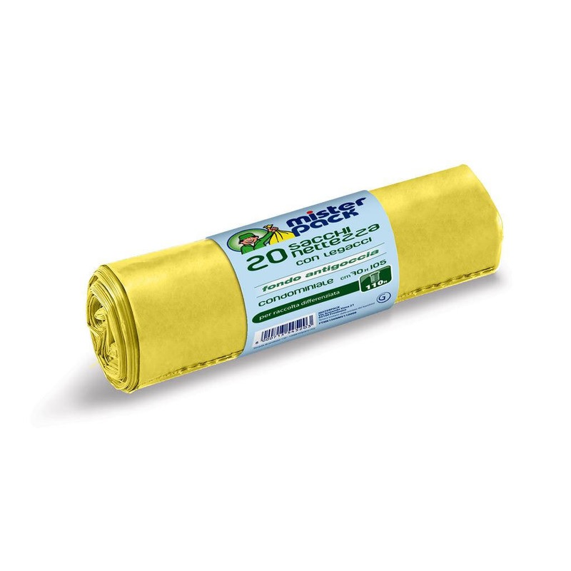 SACC.NETT.MISTERSACK 70X105 PZ.20 GIALLO          