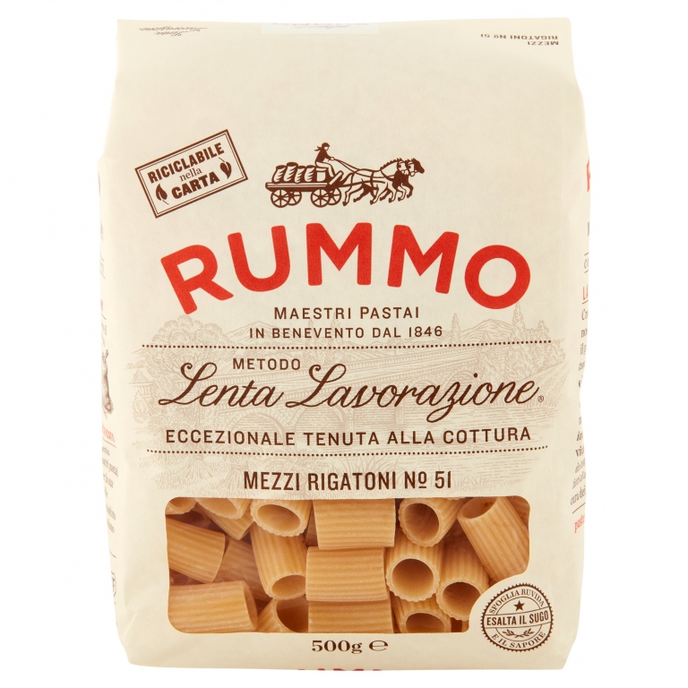 PASTA RUMMO N.51 MEZZI RIGATONI GR.500            