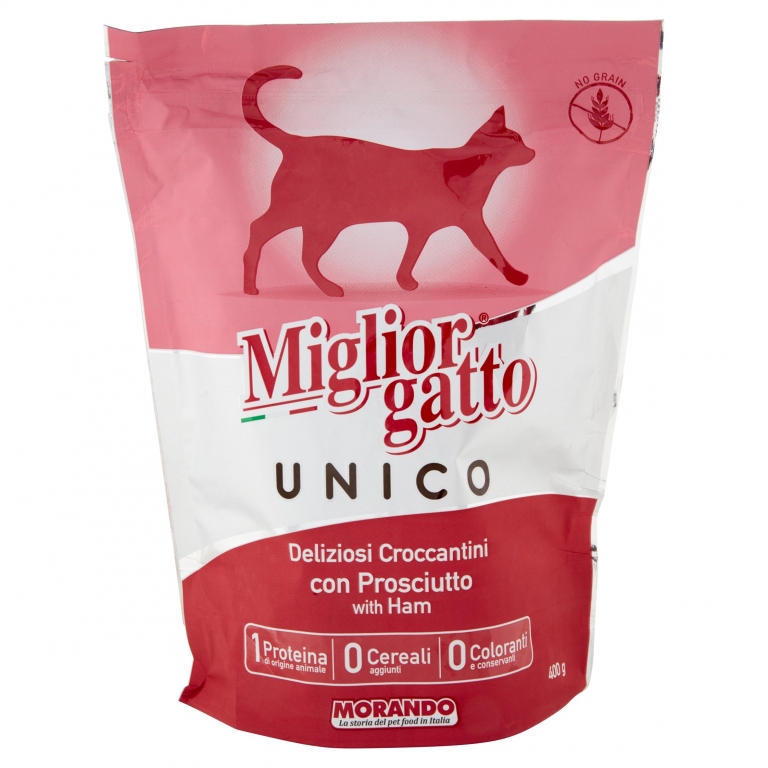 MORANDO GATTO UNICO CROCCANTINI SUINO PROSC.GR.400