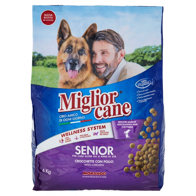 MORANDO CANE SENIOR CROCCHETTE POLLO KG.4         