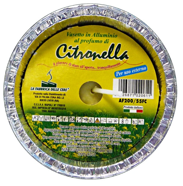 CITRONELLA FIACCOLA ALLUMINIO D.11X2              