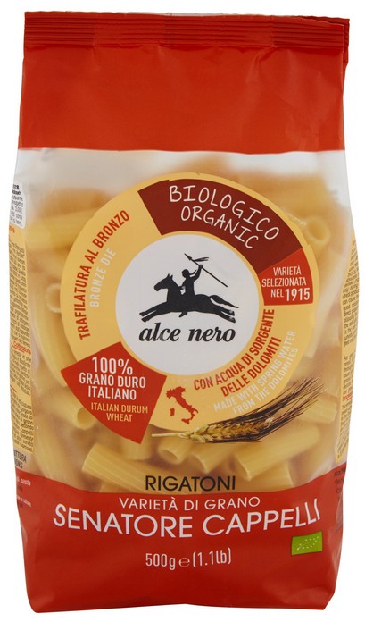 PASTA BIO RIGATONI SEN.CAPPELLI ALCE NERO GR500   