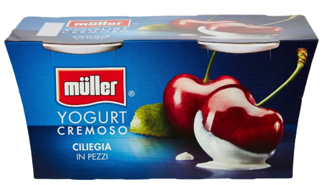 YOGURT MULLER CILIEGIA GR.125X2 INTERO CREMOSO    