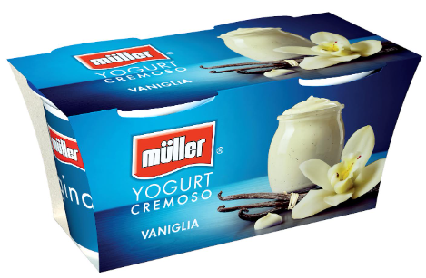 YOGURT MULLER VANIGLIA GR.125X2 CREMOSO           