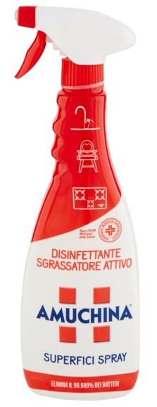 AMUCHINA SGRASS.DISINFETTANTE ATTIVO ML.750 ROSSO 