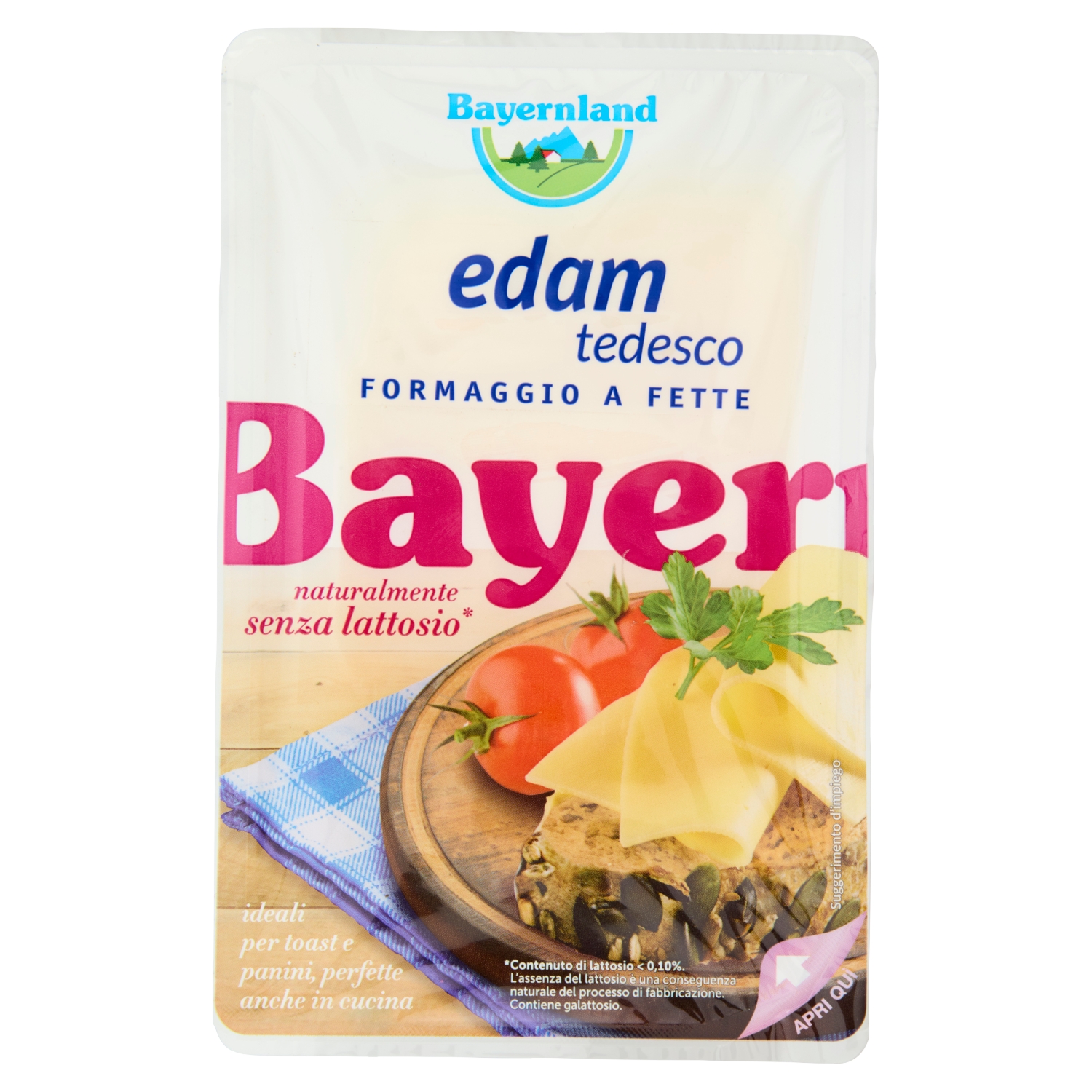 EDAMER FETTE SENZA LATTOSIO BAYERNLAND GR.100     