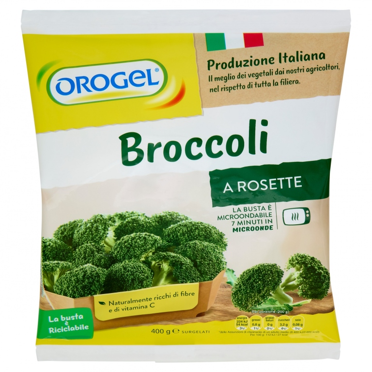 BROCCOLI ROSETTE OROGEL GR.400                    