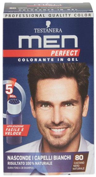 COLOR.TEST.MEN PERFECT N.80 CASTANO NERO NAT.     