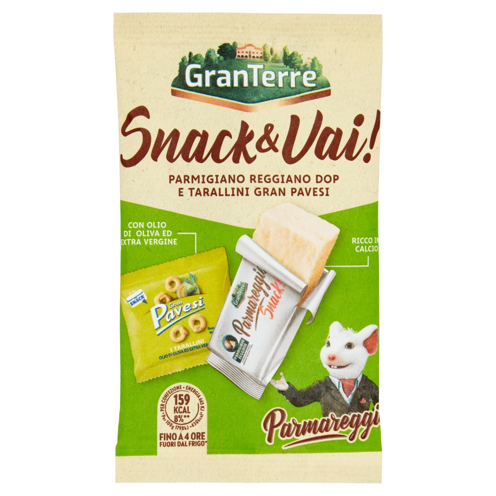 PARMAREGGIO SNACK&VAI PARMIGIANO+TARALLINI PAVESI 