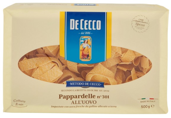 PASTA DE CECCO PAPPARDELLE UOVO GR.500            