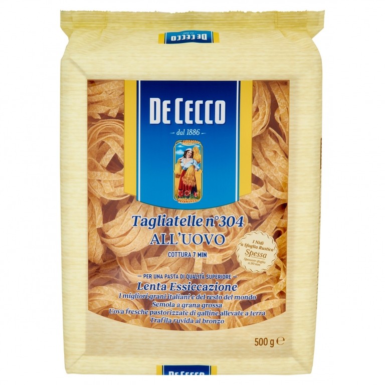 PASTA DE CECCO N.304 TAGLIATELLE UOVO GR.500      