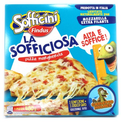 PIZZA MARGHERITA LA SOFFICIOSA FINDUS G480        