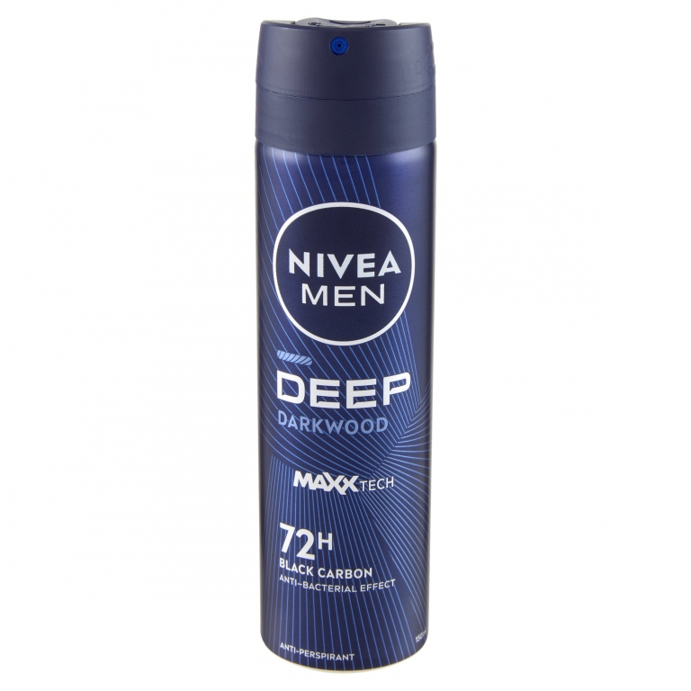 DEO NIVEA FOR MEN SPRAY DEEP SUPERBLACK ML.150    