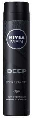 DEO NIVEA FOR MEN SPRAY DEEP SUPERBLACK ML.150    