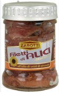 FILETTI ACCIUGHE ZAROTTI GR.380 OLIO OLIVA        