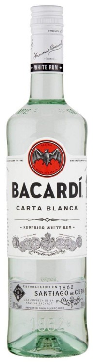 RUM BACARDI CARTA BLANCA LT.1                     