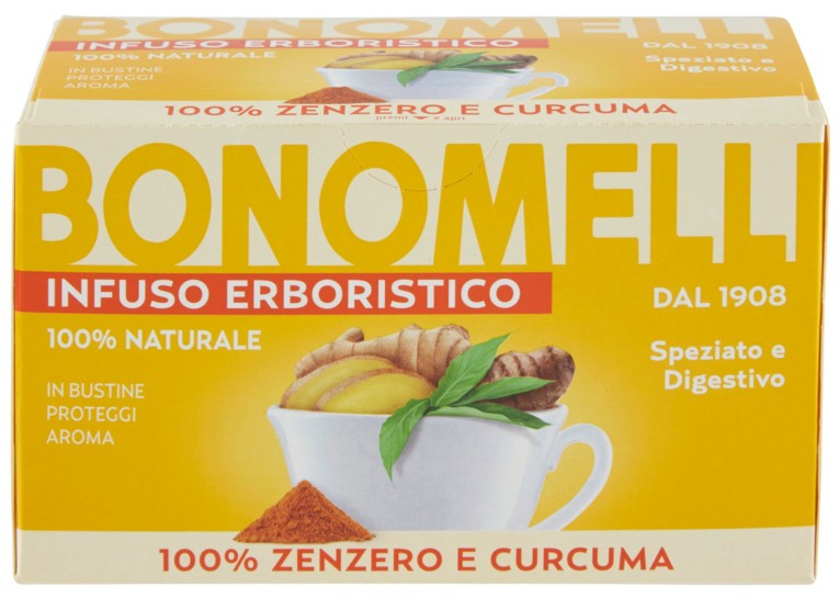 INFUSO BONOMELLI ZENZERO&CURCUMA 16 FILTRI        