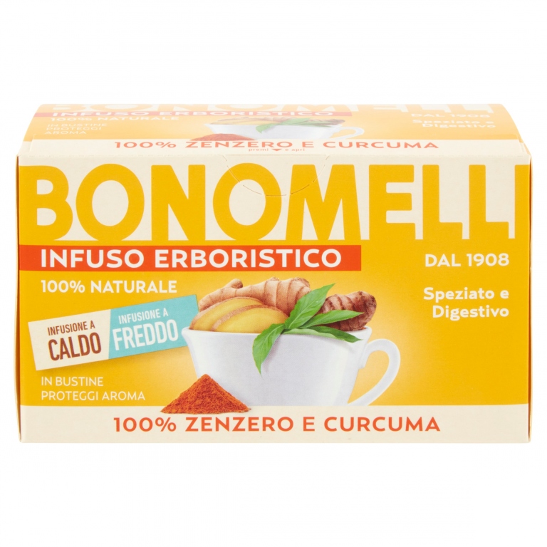 INFUSO BONOMELLI ZENZERO&CURCUMA 16 FILTRI        