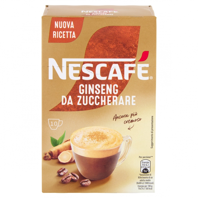 NESCAFE' GINSENG GR.60 DA ZUCCHERARE              