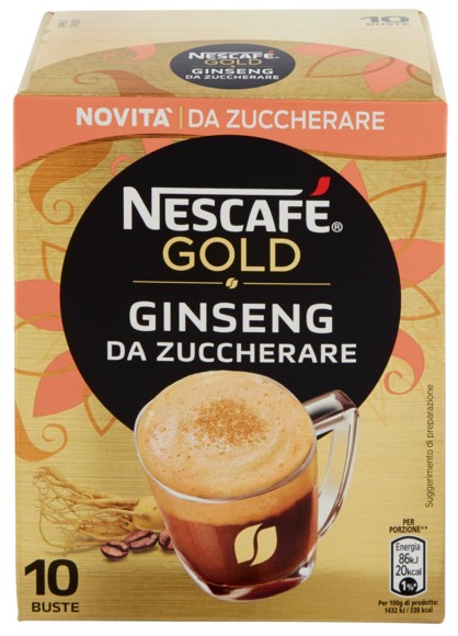 NESCAFE' GINSENG GR.60 DA ZUCCHERARE              