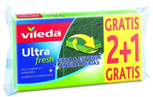 VILEDA SPUGNA ULTRAFRESH PZ.2+1 ANTIBATTERICA     