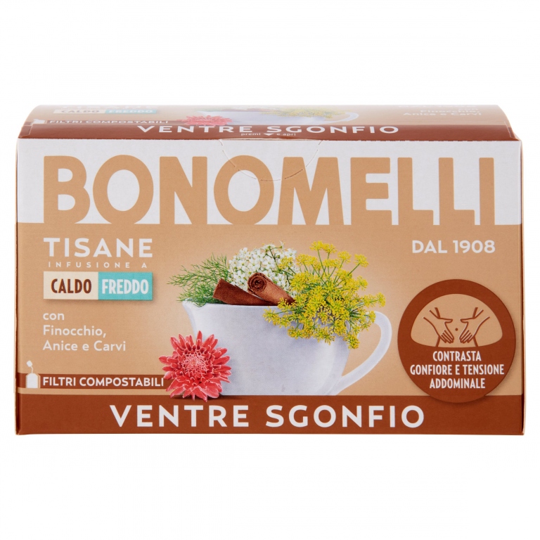 TISANA BONOMELLI VENTRE SGONFIO 16 FILTRI         