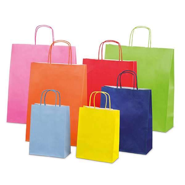 BORSA REGALO ALLEGRA TINTA UNITA F.TO MEDIO       