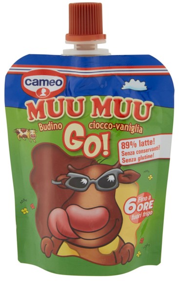 BUDINO MUU MUU GO SQUEEZ&GO GR.80 CIOCCOLATO VANIG