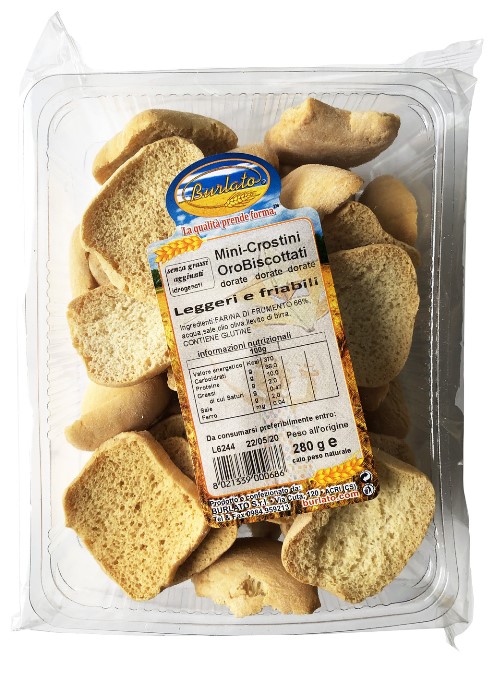 MINI CROSTINI OROBISCOTTATI BURLATO GR.280        