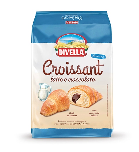 CROISSANT DIVELLA LATTE CIOCCOLATO X5PZ GR.210    