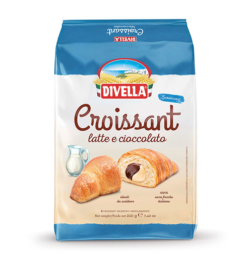 CROISSANT DIVELLA LATTE CIOCCOLATO X5PZ GR.210    